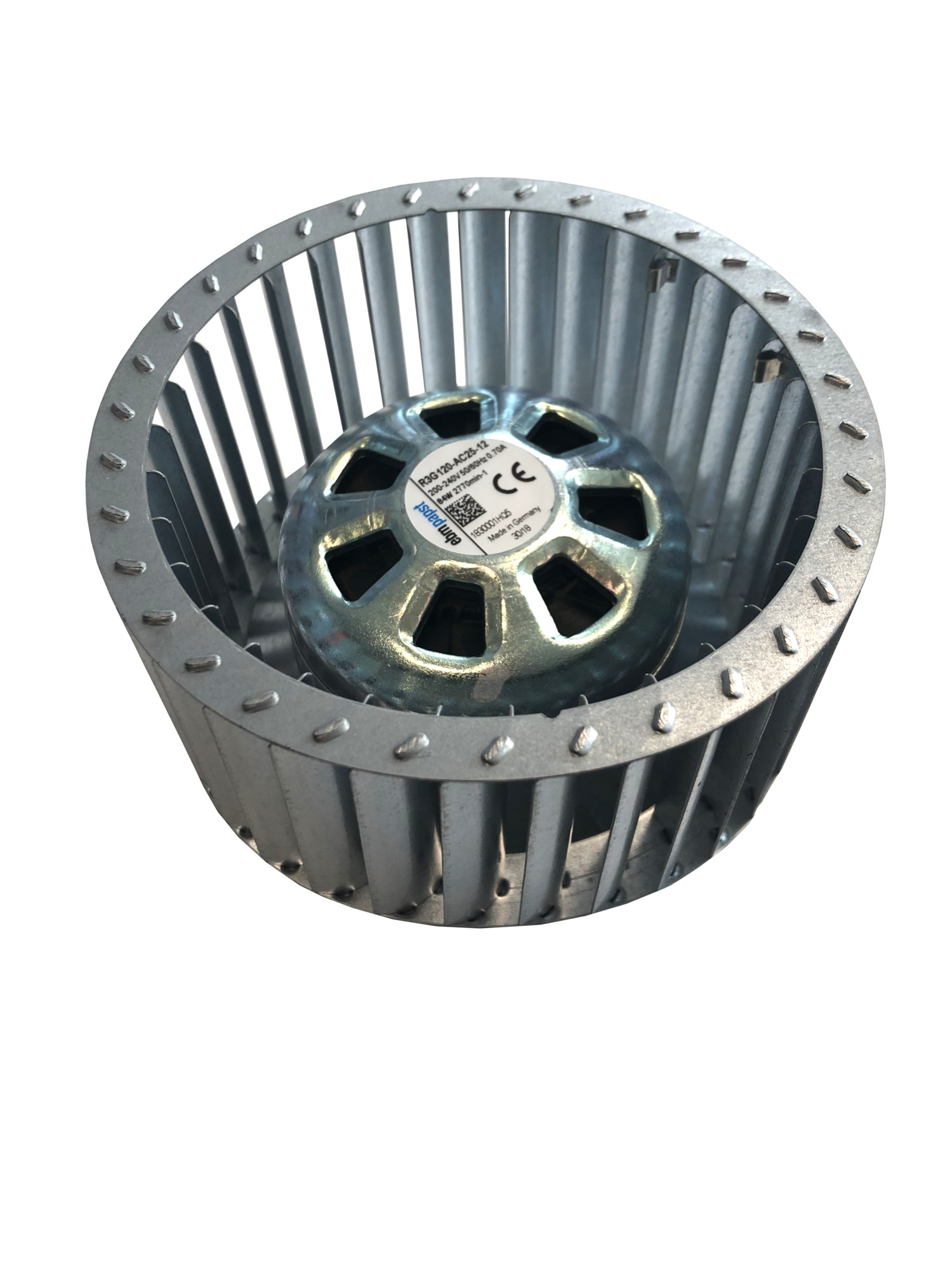 Real Danfoss/ebm-papst fan with nameplate